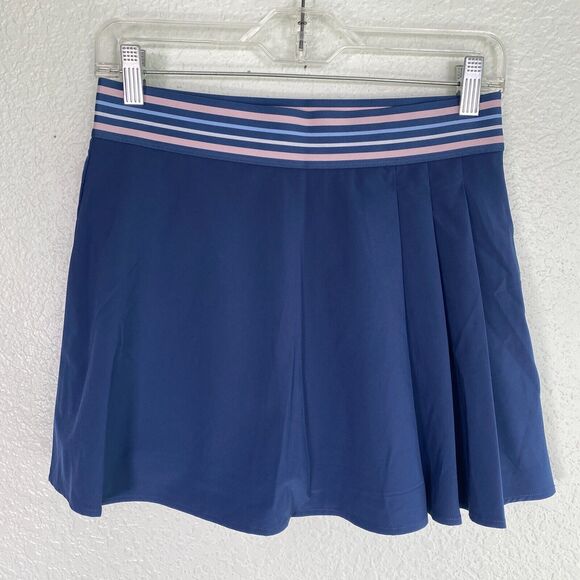 Johnny Was Calme Skort Womens Medium Skirt Shorts Tennis Gym Active Blue Preppy
